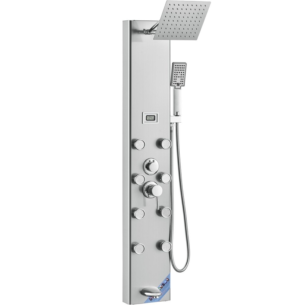 Shower Panel System 5 Shower Modes Digital Display Shower Panel Tower Rain