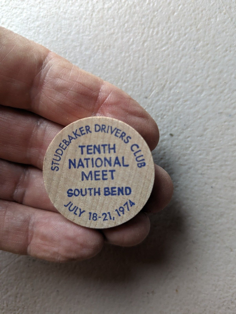 Studebaker Wooden Nickel 10th National Meet