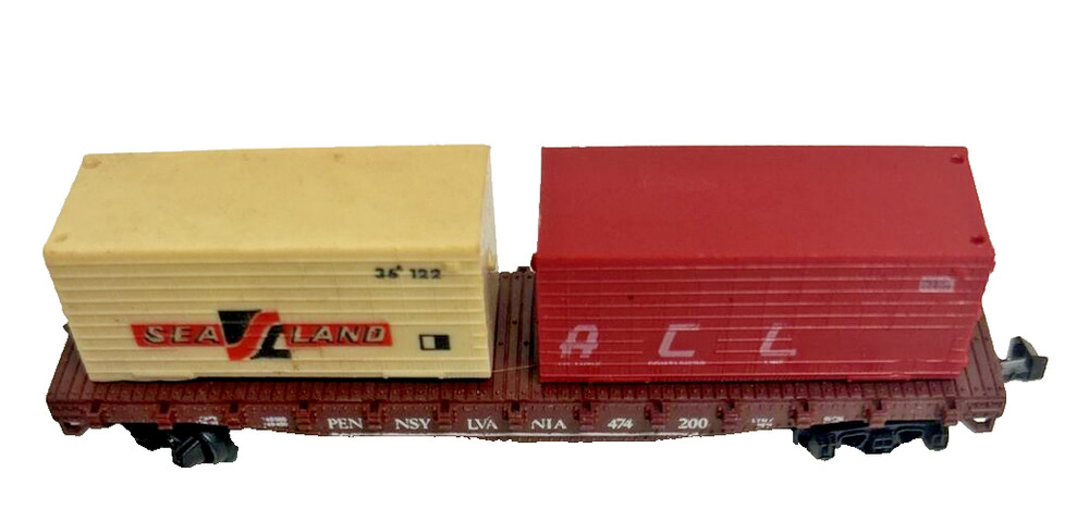 N Scale Lima Pennsylvania Flat Car with Load