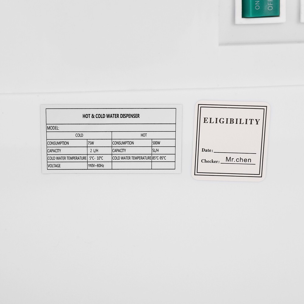 Hot and Cold Water Dispenser Standing 53.6℉ & 185-203℉ Top Loading Heater Cooler