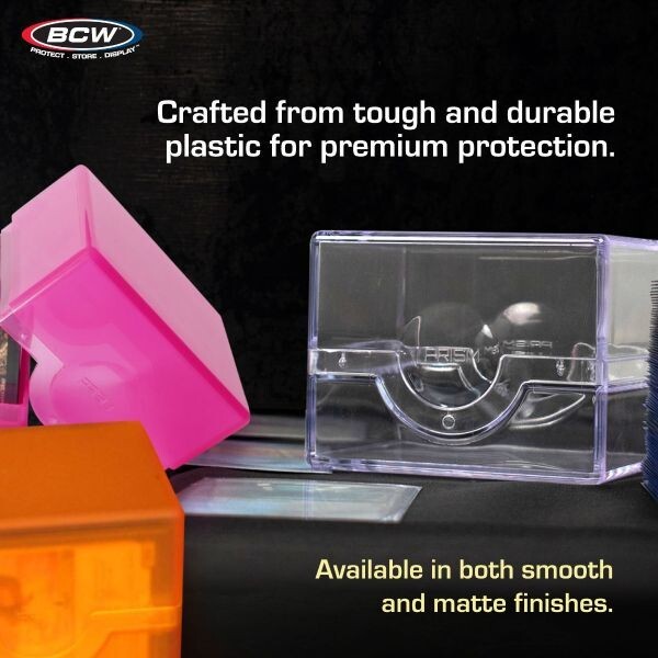 1 BCW Crystal Clear Smooth Glossy Prism Deck Case