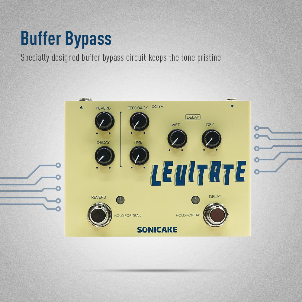 SONICAKE Levitate/Warped Dimension/Tone Group Equalizer Guitar Multi Effects Ped