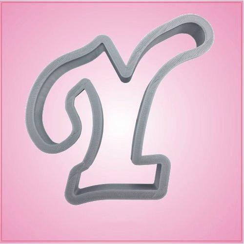 Cursive Letter Y Cookie Cutter