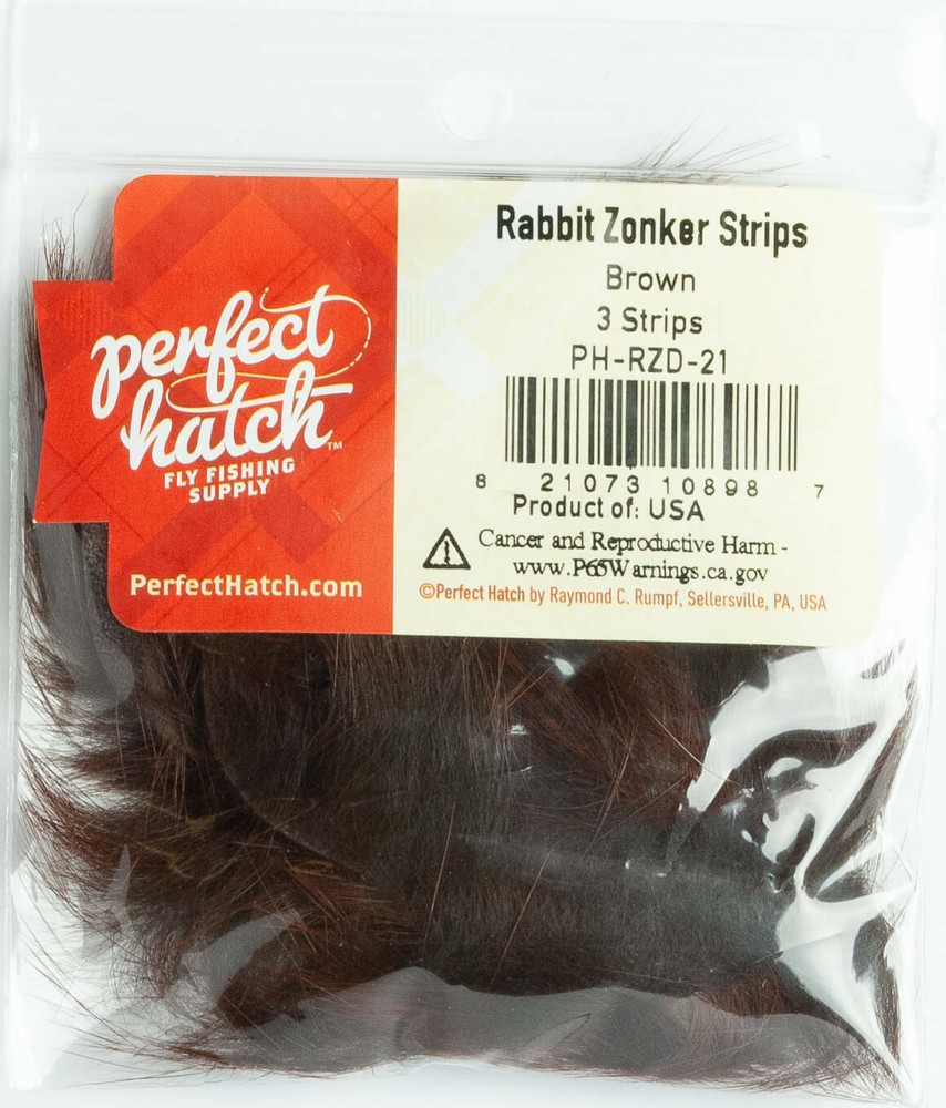 Perfect Hatch Rabbit Zonker Strips for Fly Tying