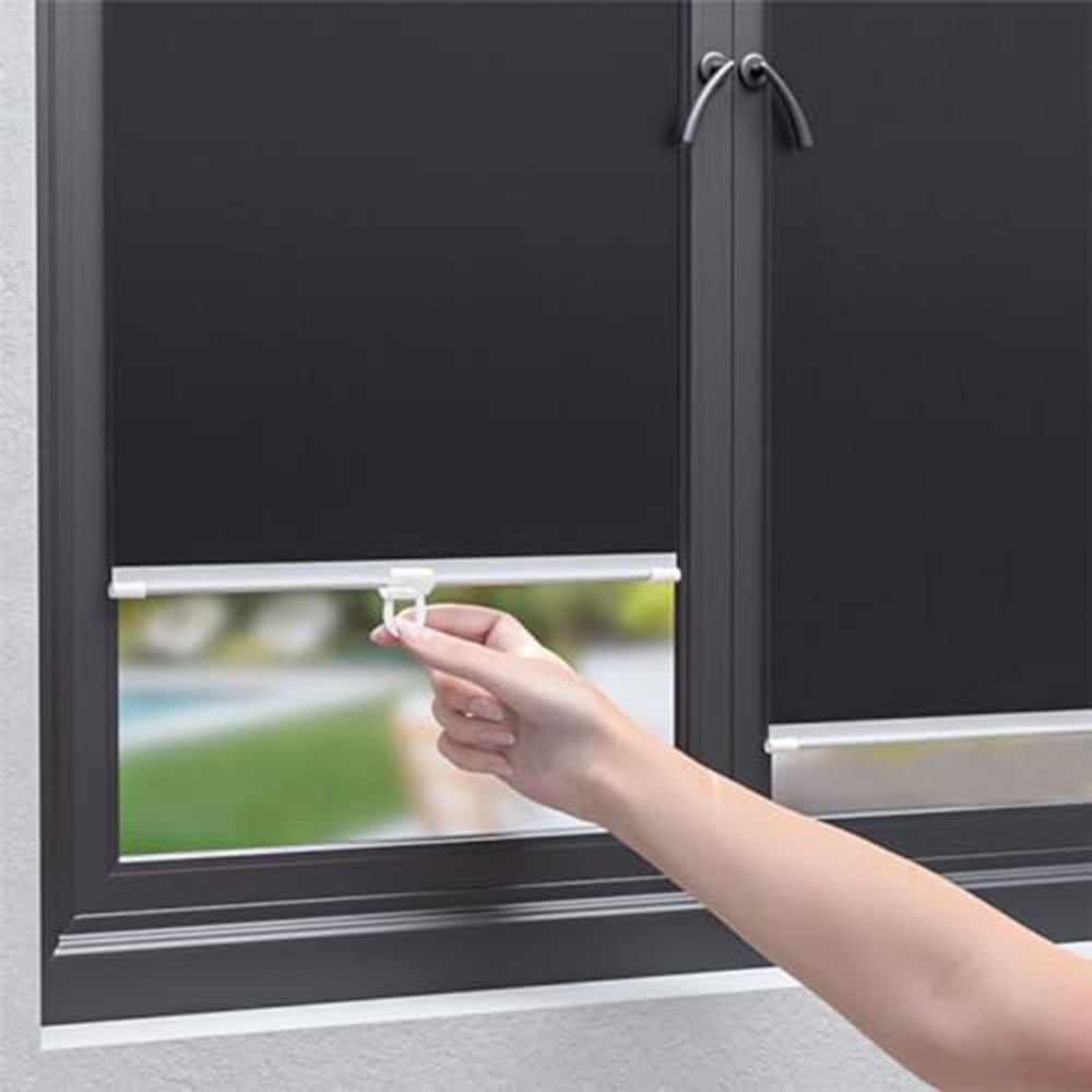 Functional Roller Blind Pull Clips for Window Shades Transparent 12pcs