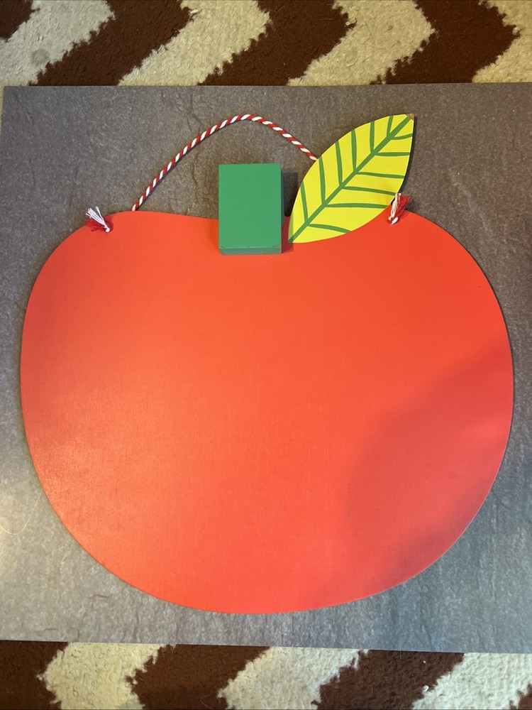 Apple Shaped Hanging Chalk Board
