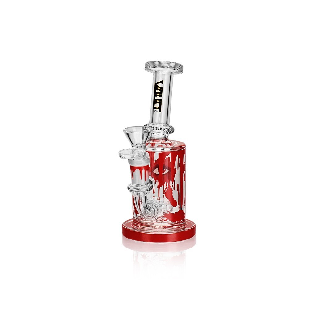 VAULT Glass Water Pipe 6.3" Red Eye