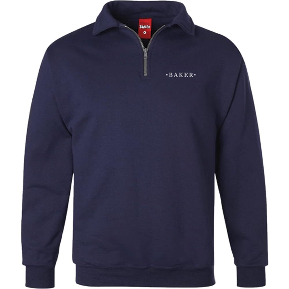Baker Half Smart Quarter Zip/Crew Sweatshirt XL-Navy
