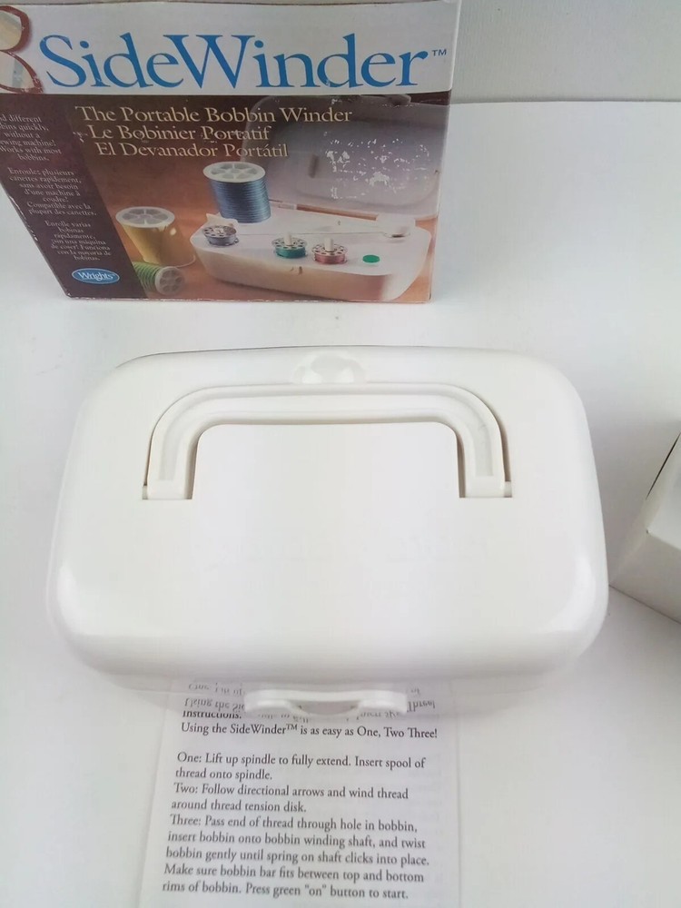 Simplicity Side Winder Portable Sewing Thread Bobbin Winder w/AC Adapter