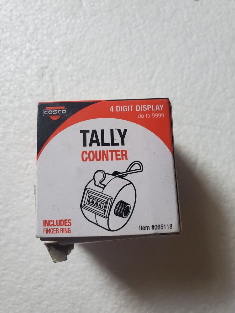 Tally Counter Cosco with finger ring new