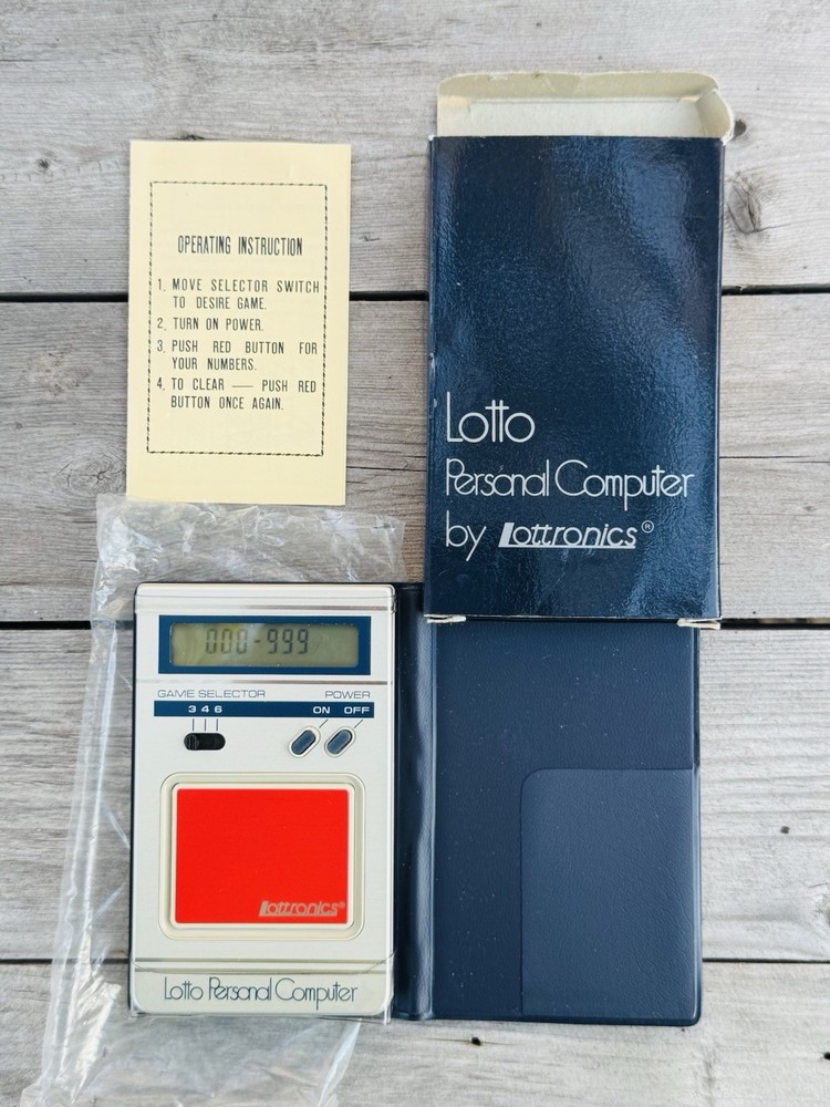 Lottronics Vintage Lotto Personal Computer Random Number Generator Retro Working