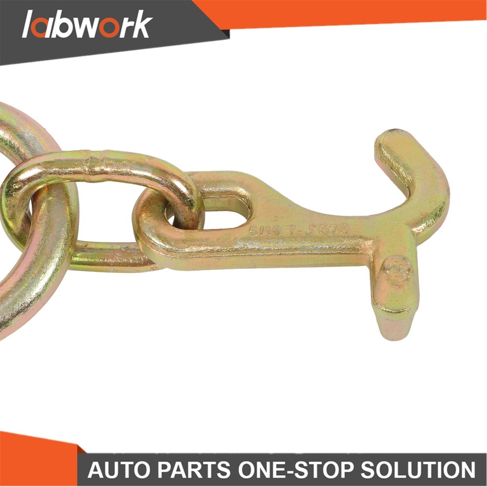 Labwork 15" J Hook with TJ Hook G70 5400Lbs Working Load Limit Roll Back Clevis