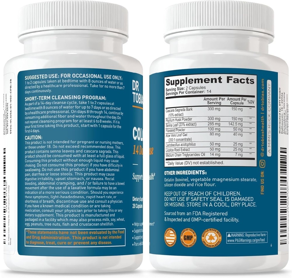 Colon 14 Day Cleanse 28 Capsules