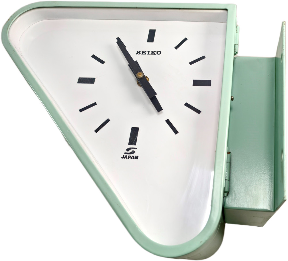 Seikosha MC-018 MC-271 Secondary Clock Navigation Triangle Dual Face Nautical