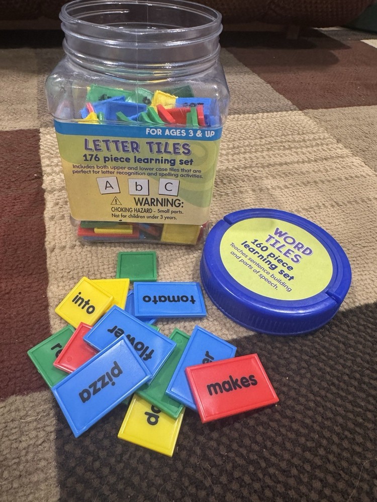 Word Tiles Learning Educational Create Sentences