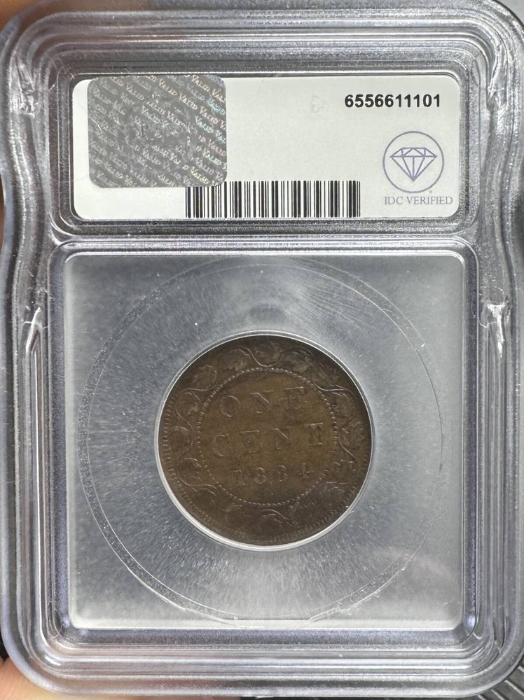 1884 canada Bronze CENT ICG VF-30 IDC VErified