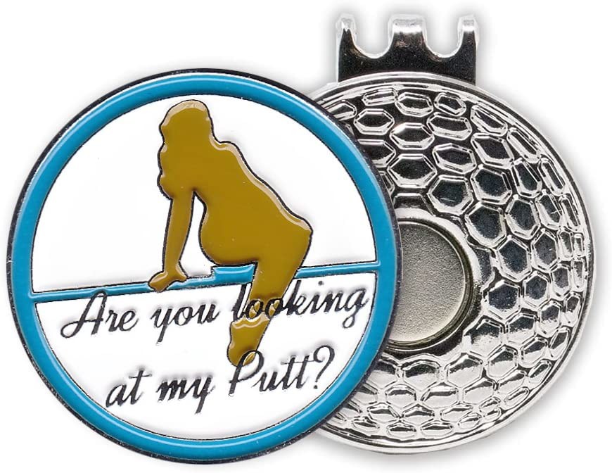 DA VINCI Golf Ball Marker Hat Clip (4-Pack) Silver