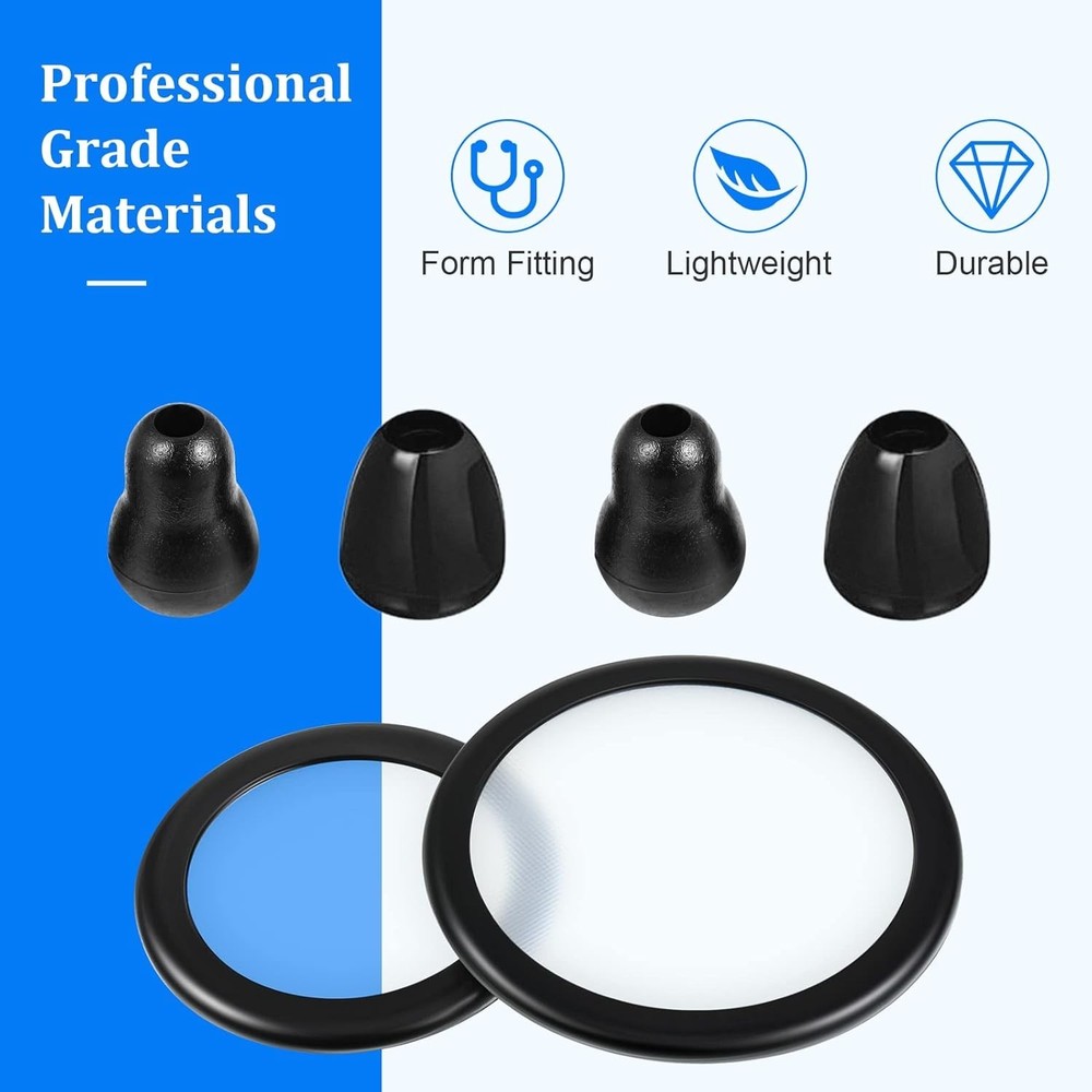 Comfortable Silicone Stethoscope Ear Tips & Replacement Diaphragms for All Ages