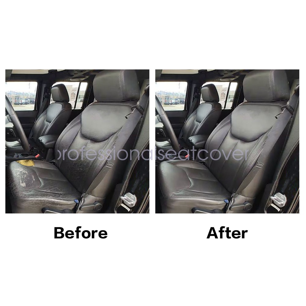 For 2013 2014 2015 2016 2017 Jeep Wrangler Driver Bottom Leather Seat Cover