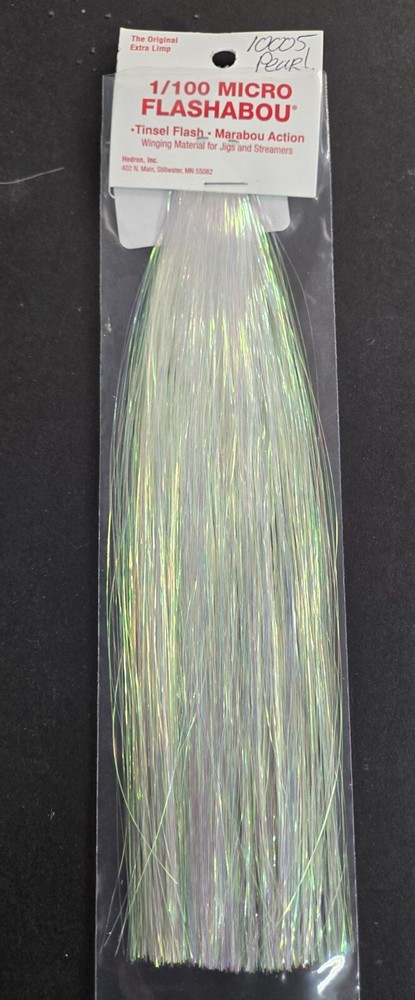 1/100 Micro Flashabou   #10005  "  Pearl  "     FLY TYING FLASH