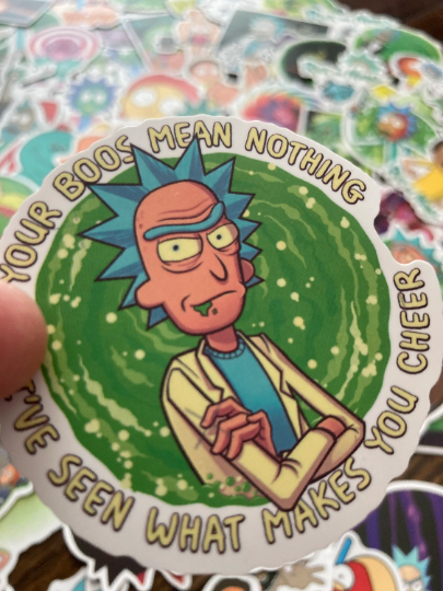 100 PCS. Rick and Morty Stickers.