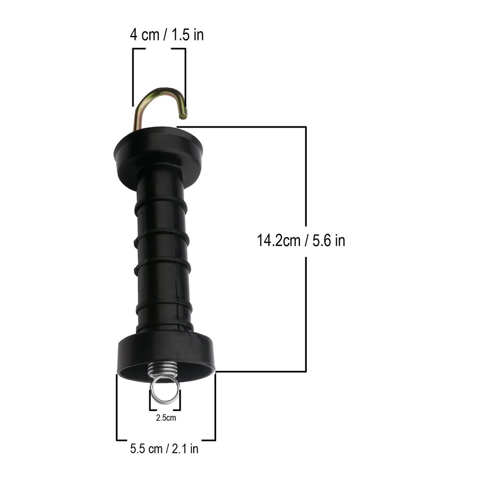 5 Pcs Plastic Electric Fence Gate Handle with Spring
