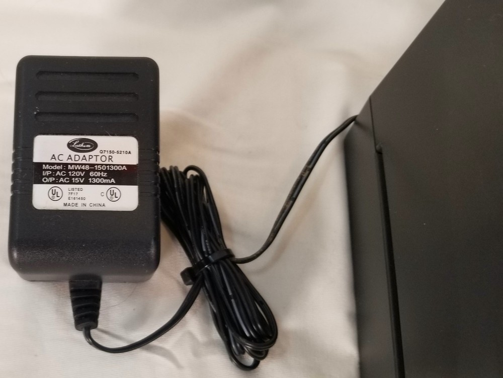 Lathem 1000E Electronic Time Recorder Time Clock/Document Stamp w/ AC Adapter