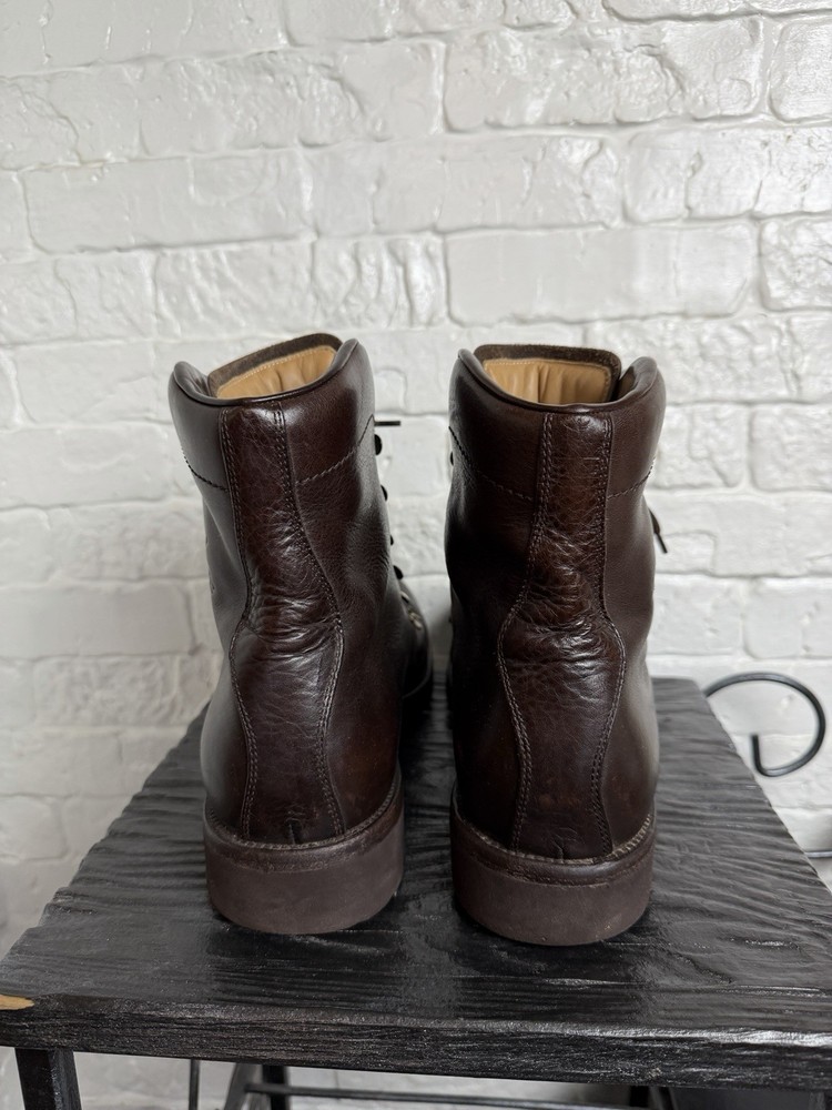 Bally Men's Leather Boots Size 10 Brown