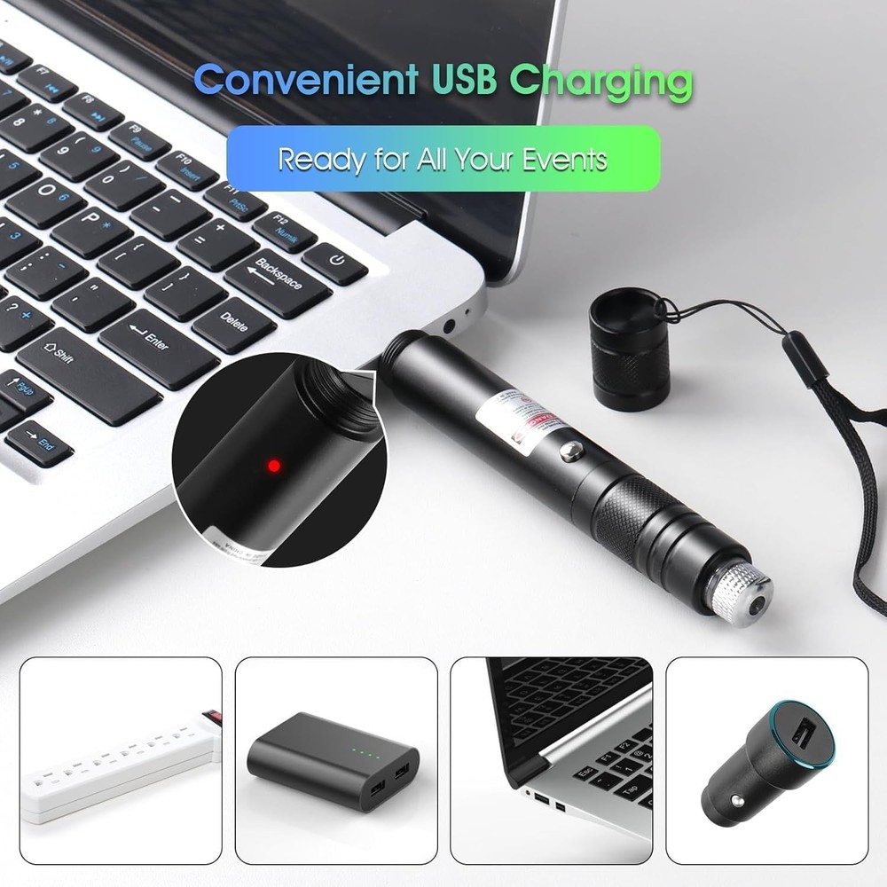 Advanced Long-Range Laser Pointer High Power - Rechargeable Green Laser Pointer