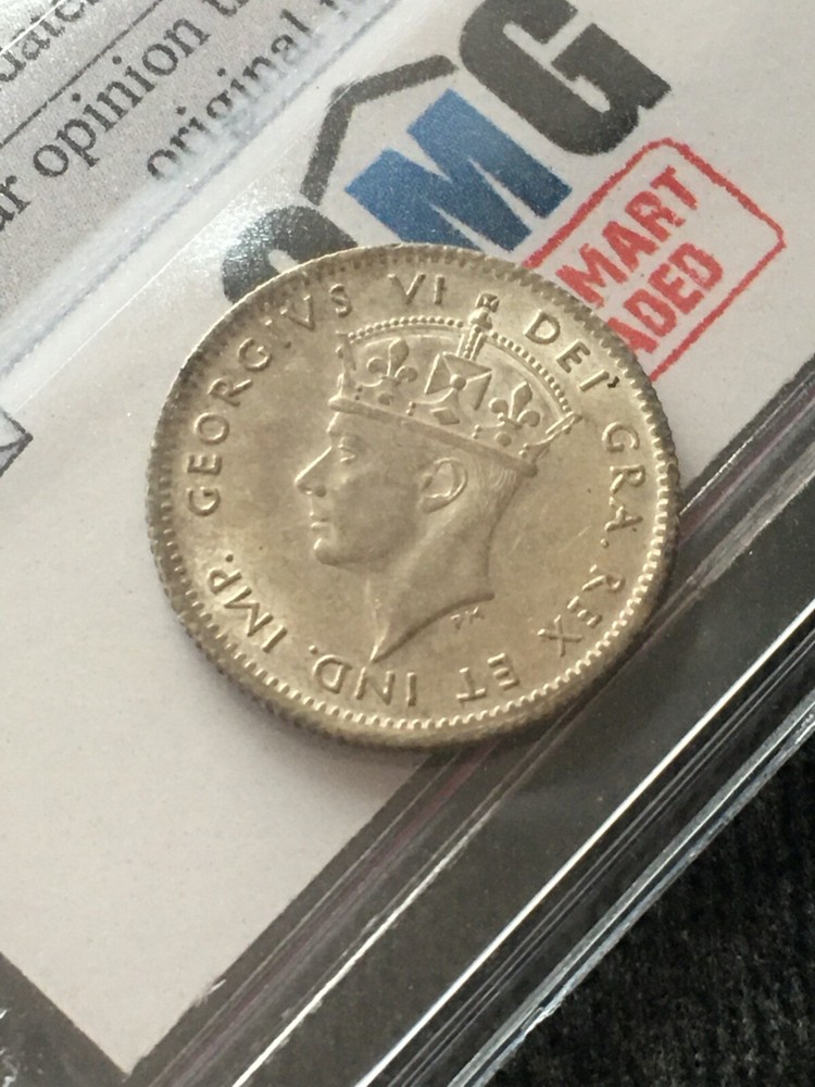 1942c Coin Mart Graded Newfoundland, ¢5 Five Cent, **EF-45**