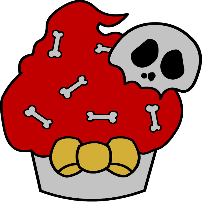 30 Custom Red Zombie Cupcake Personalized Address Labels
