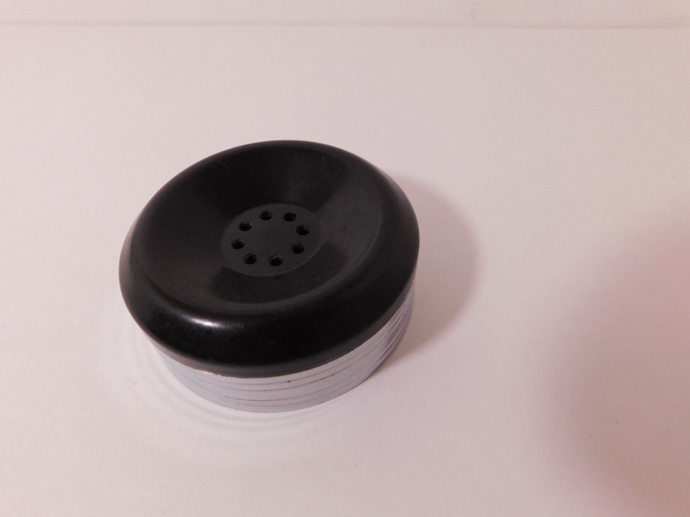 1 - Automatic Electric Chrome Banded Receiver Handset Cap in Very Good Condition