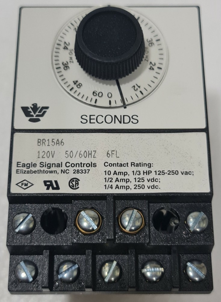 EAGLE SIGNAL CONTROLS BR15A6 RESET TIMER 120V 50/60 Hz