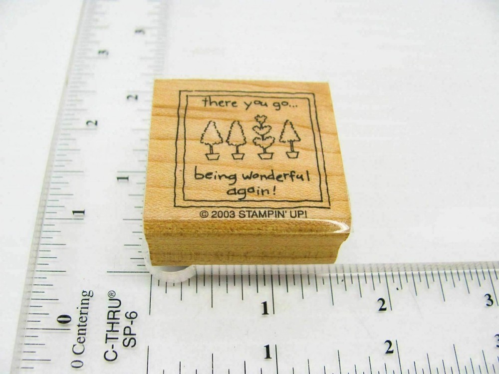 Being Wonderful Again Rubber Stamp - Stamp Set A329