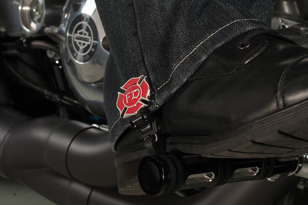 4" Fire Department Biker Boot Stirrups