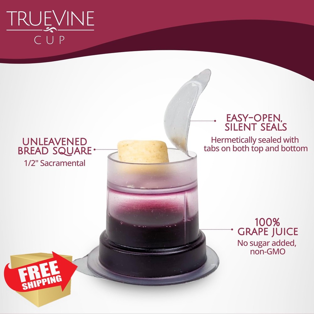 TrueVine Communion Cups Wafer Set 100ct