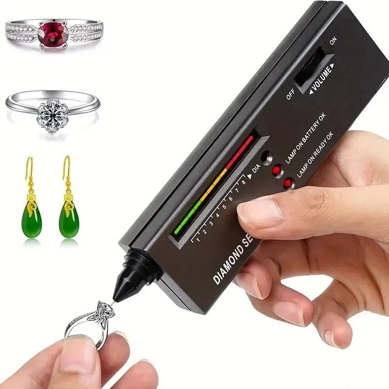 Diamond Tester Portable Gem Selector Gemstone Jeweler Tool Testing Kit Pen