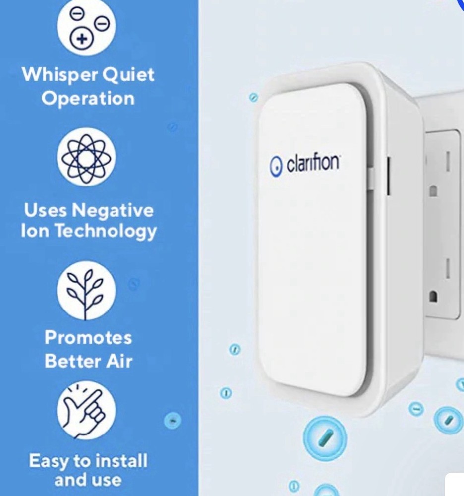Clarifion Ionic Air Purifier Plug In~NEW