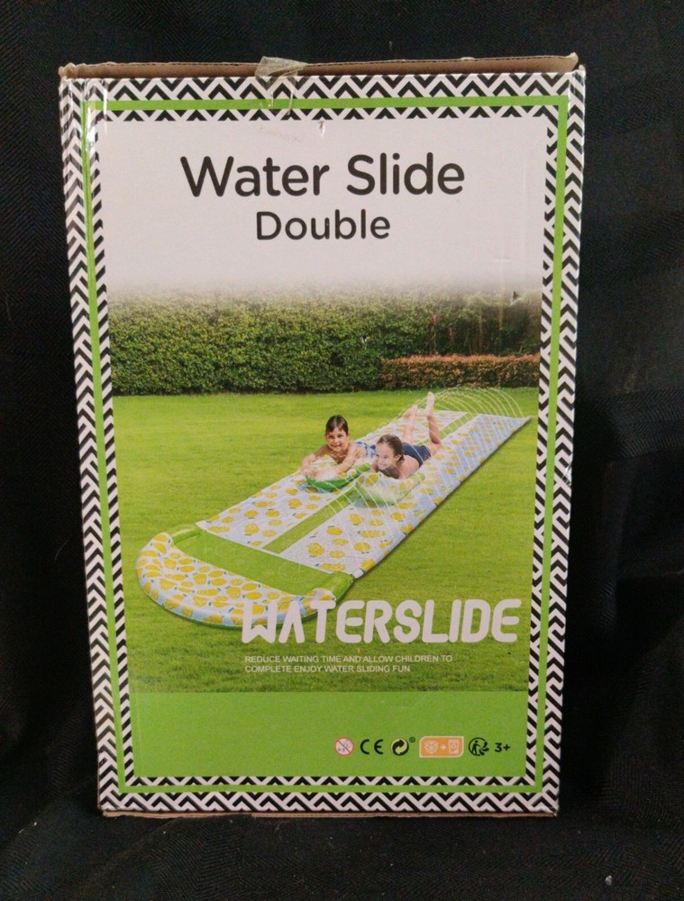 Double Lemon Waterslide with 2 Inflatable Boogie Boards