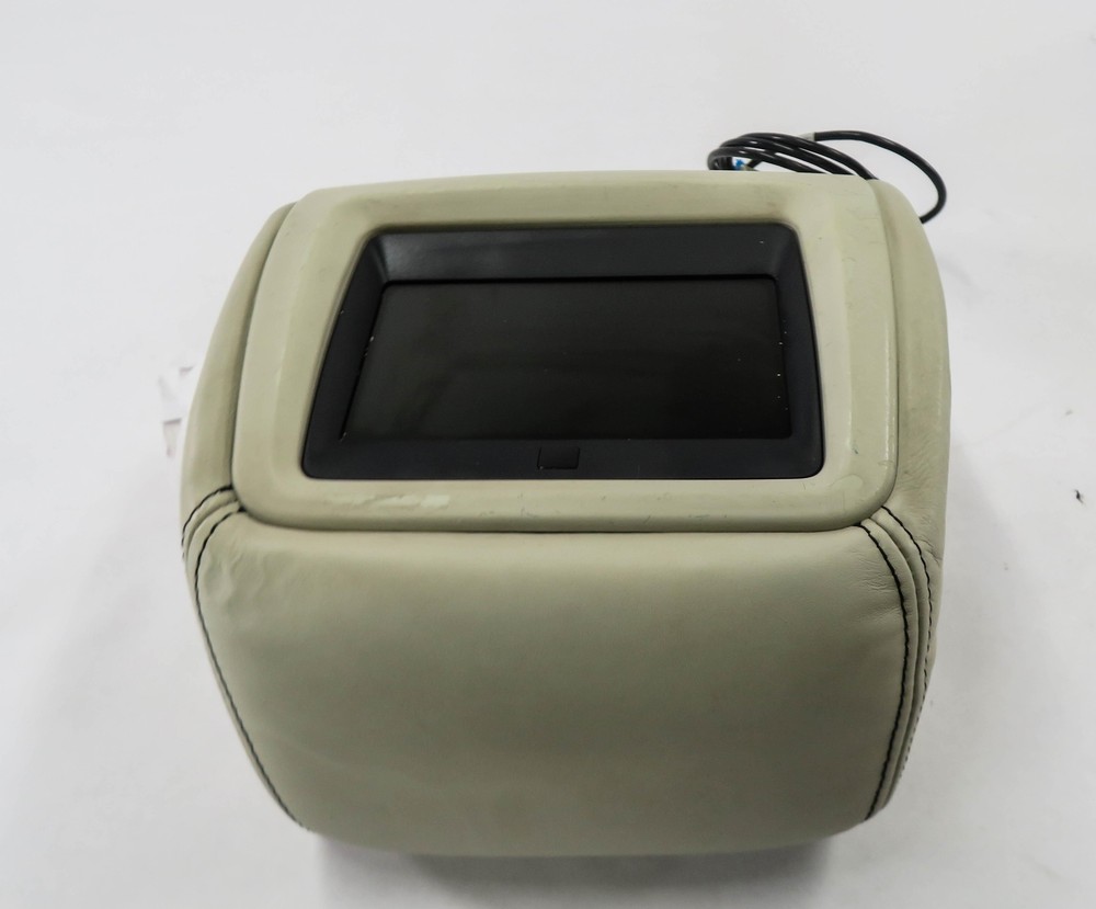 2006-2012 RANGE ROVER SPORT (L320) LEFT FRONT DRIVER HEADREST w/ SCREEN (IVORY)