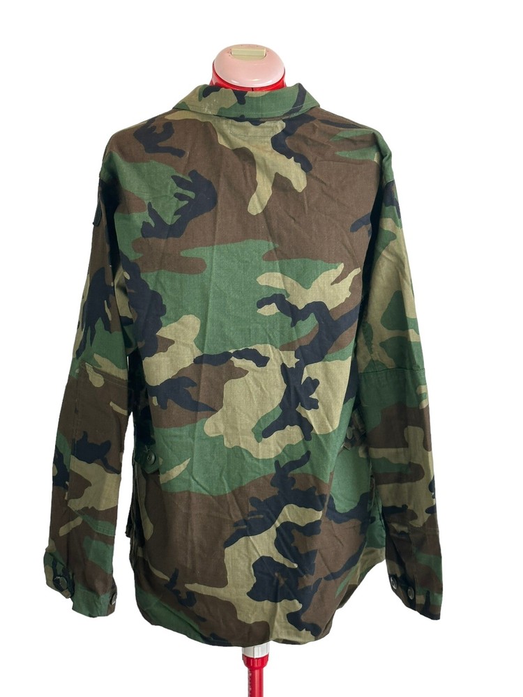 Army BDU w/ Patch Woodland Camouflage Combat MEDIUM REGULAR Camo Jacket 28th Div