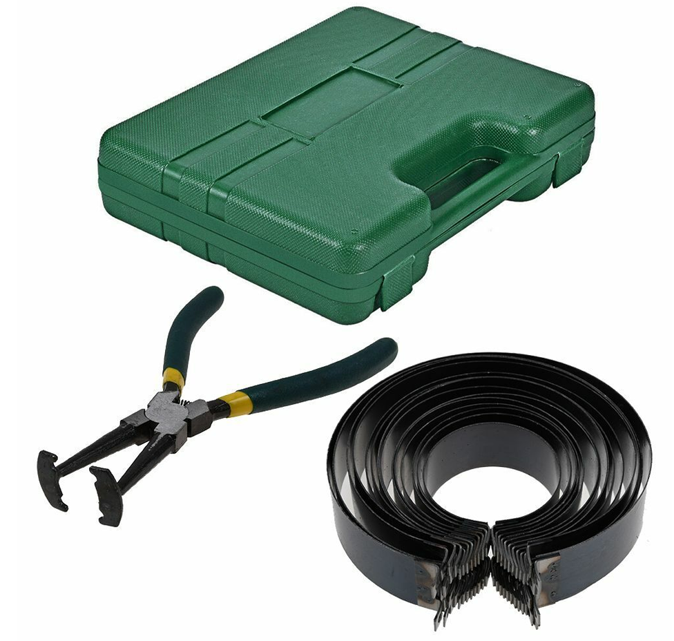 Car Professional Piston Ring Compressor Cylinder Installer Plier & 14 Band Tools