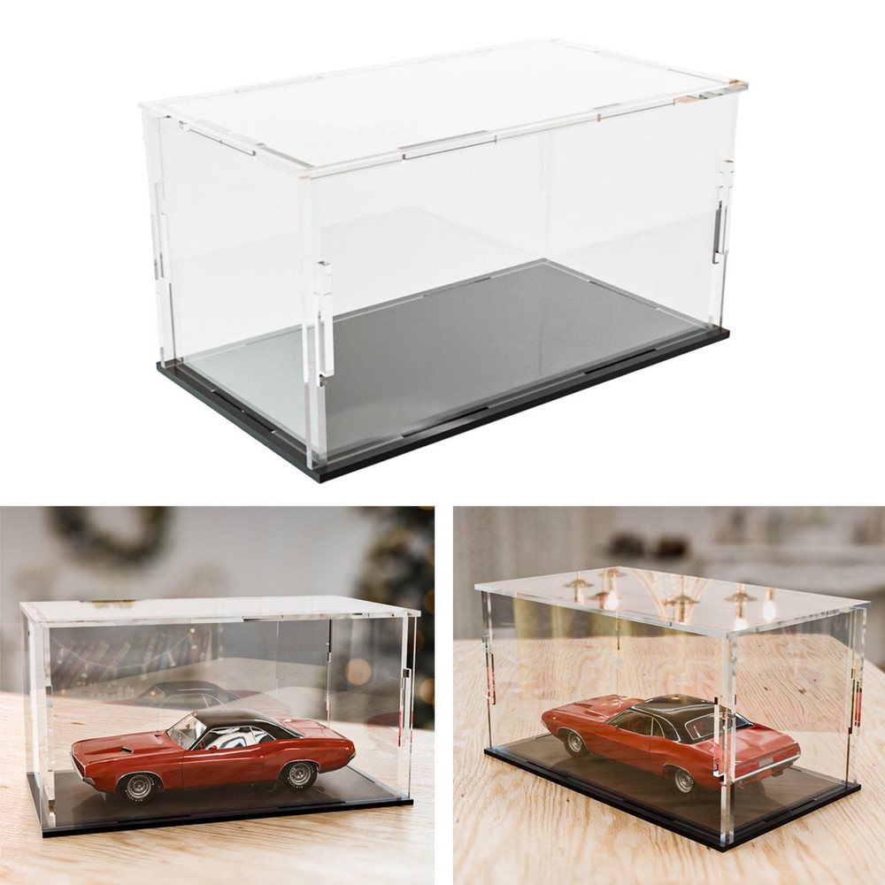 Acrylic Model Car Display Case Showcase Countertop Storage Case for 1:32 Scale