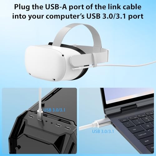 Link Cable 16FT for PCVR Compatible with Meta Oculus Quest 3S Quest 3 2 Pro