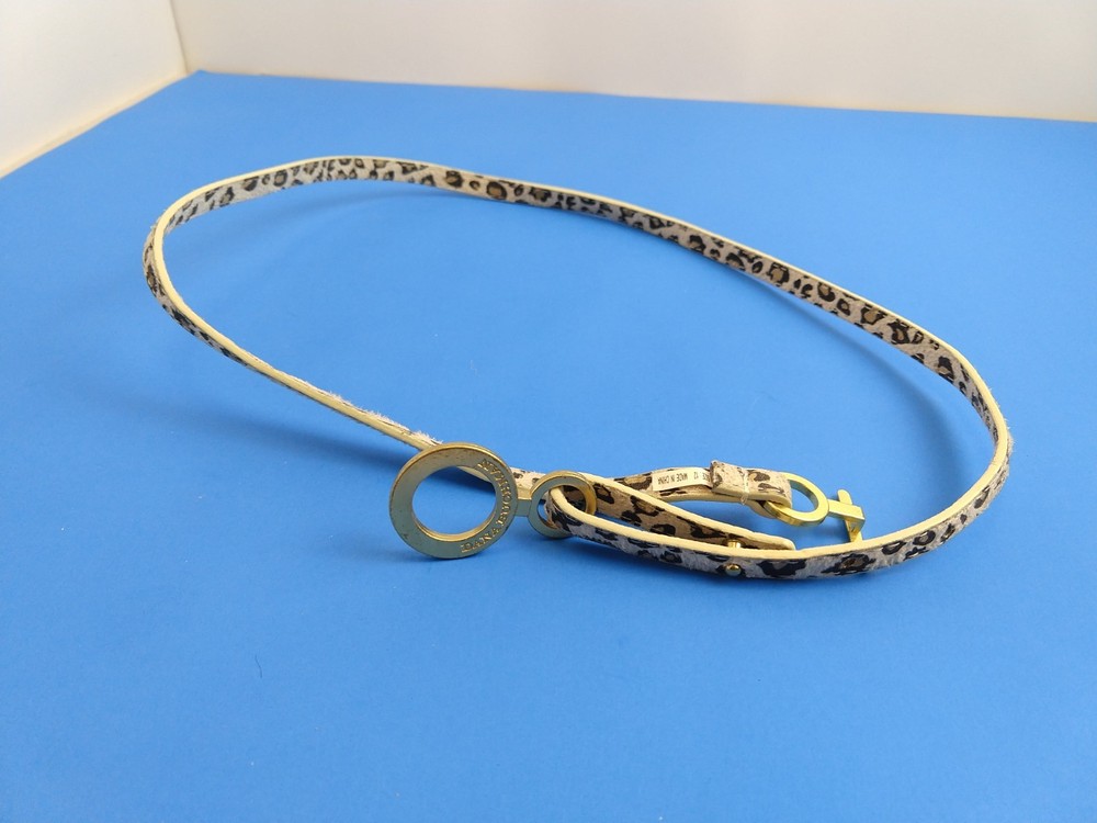Dana Buchman Leopard Print Belt Thin Width Size 12