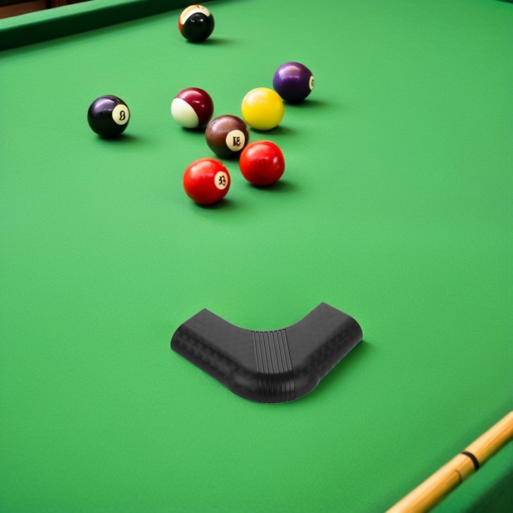 6pcs Pool Table Corner Guards Edge Bumper Covers Nylon (Black) - For Billiard