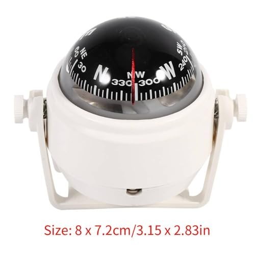 Waterproof Marine Compass for Car & Boat - Dash Mount Dashboard Navigation Tool