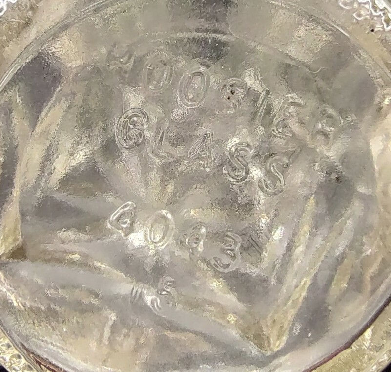 Vintage Hoosier Star Pattern Clear Glass Vase