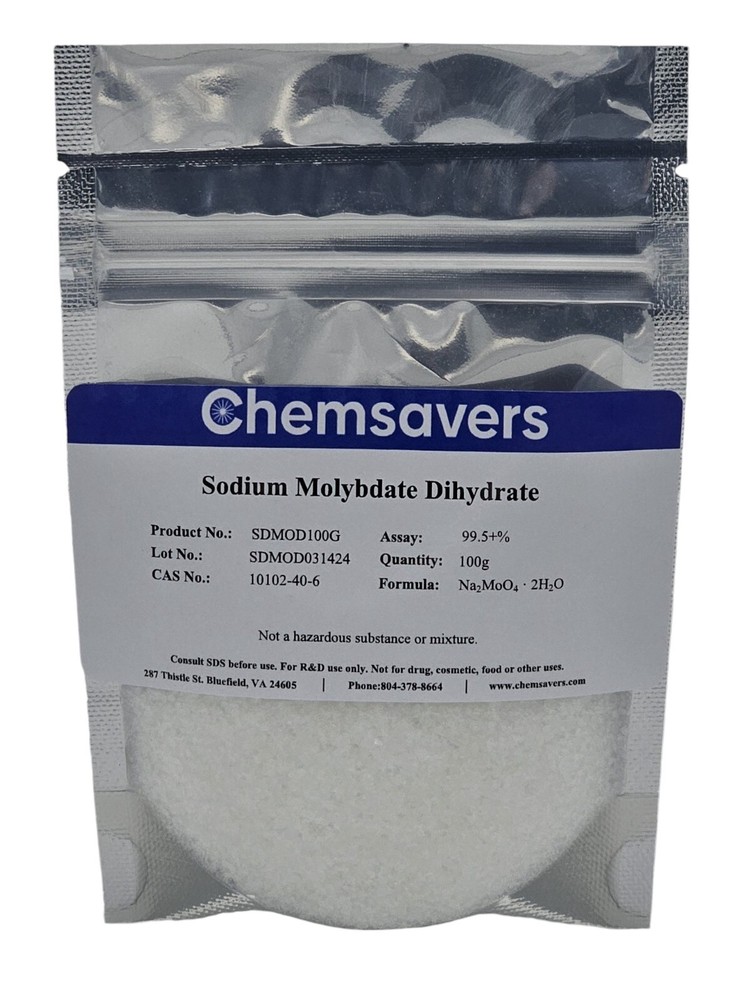 Sodium Molybdate Dihydrate, 99.5+%, 100g