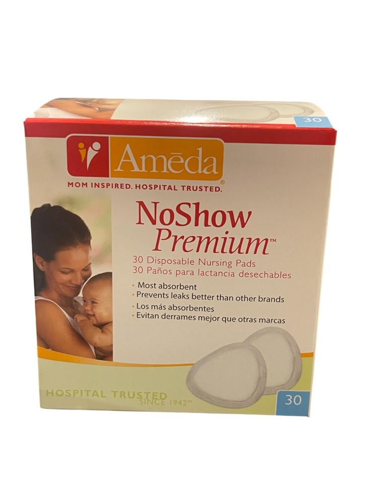 Ameda Noshow Premium Disposable Nursing Pads, 30-Count
